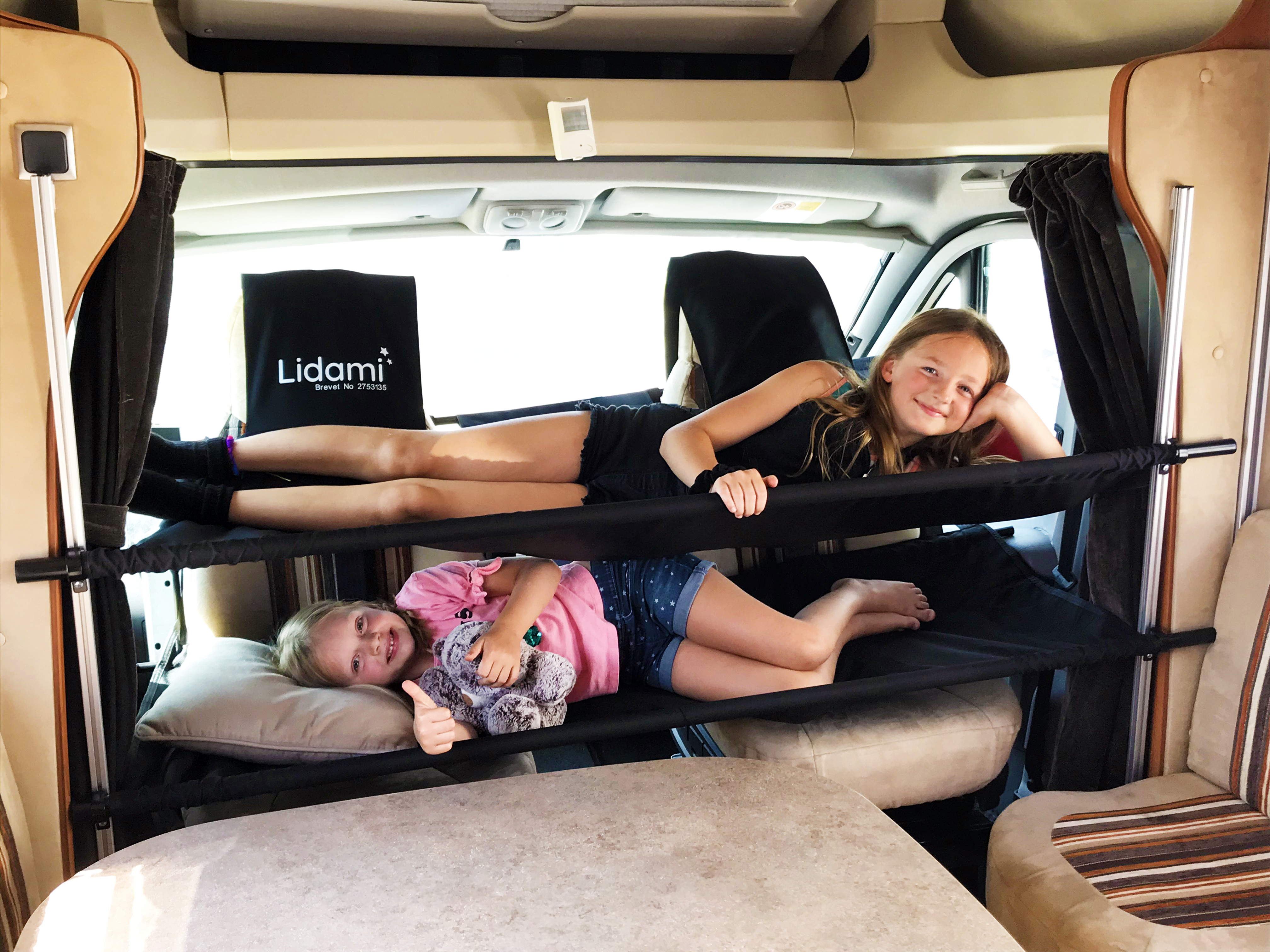 LIDAMI – Couchette DOUBLE d'appoint pour enfant en vans / camping cars