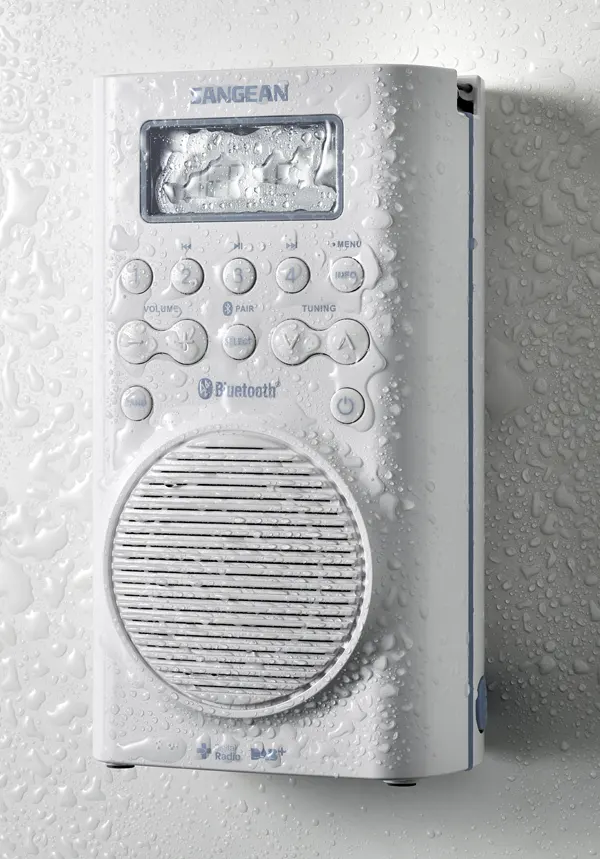 Radio étanche DAB+/FM BT blanche
