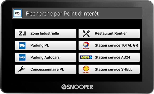 Navigateur GPS Poids-lourd PL5400 Snooper