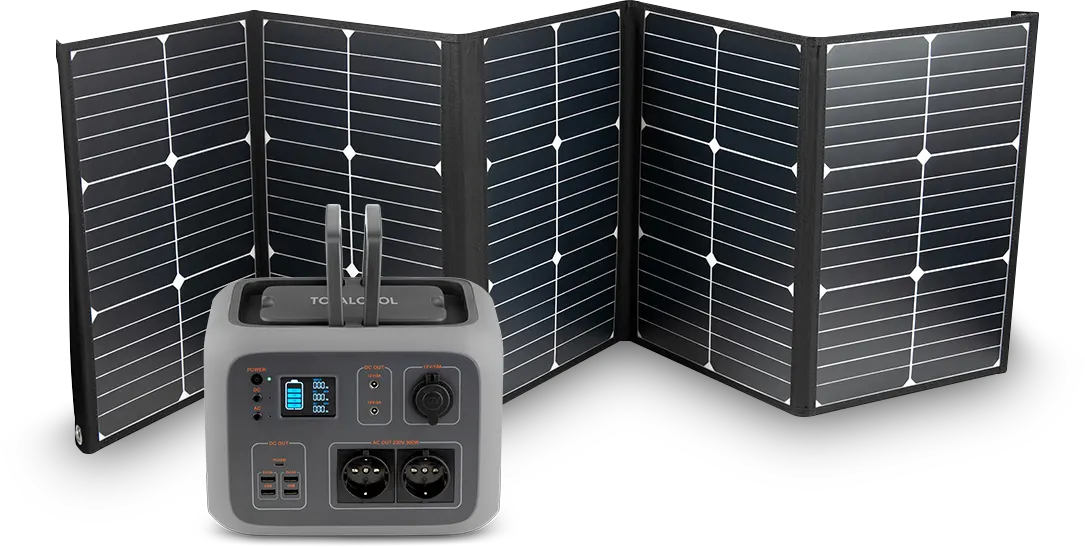 Panneau solaire avec batterie nomade puissante